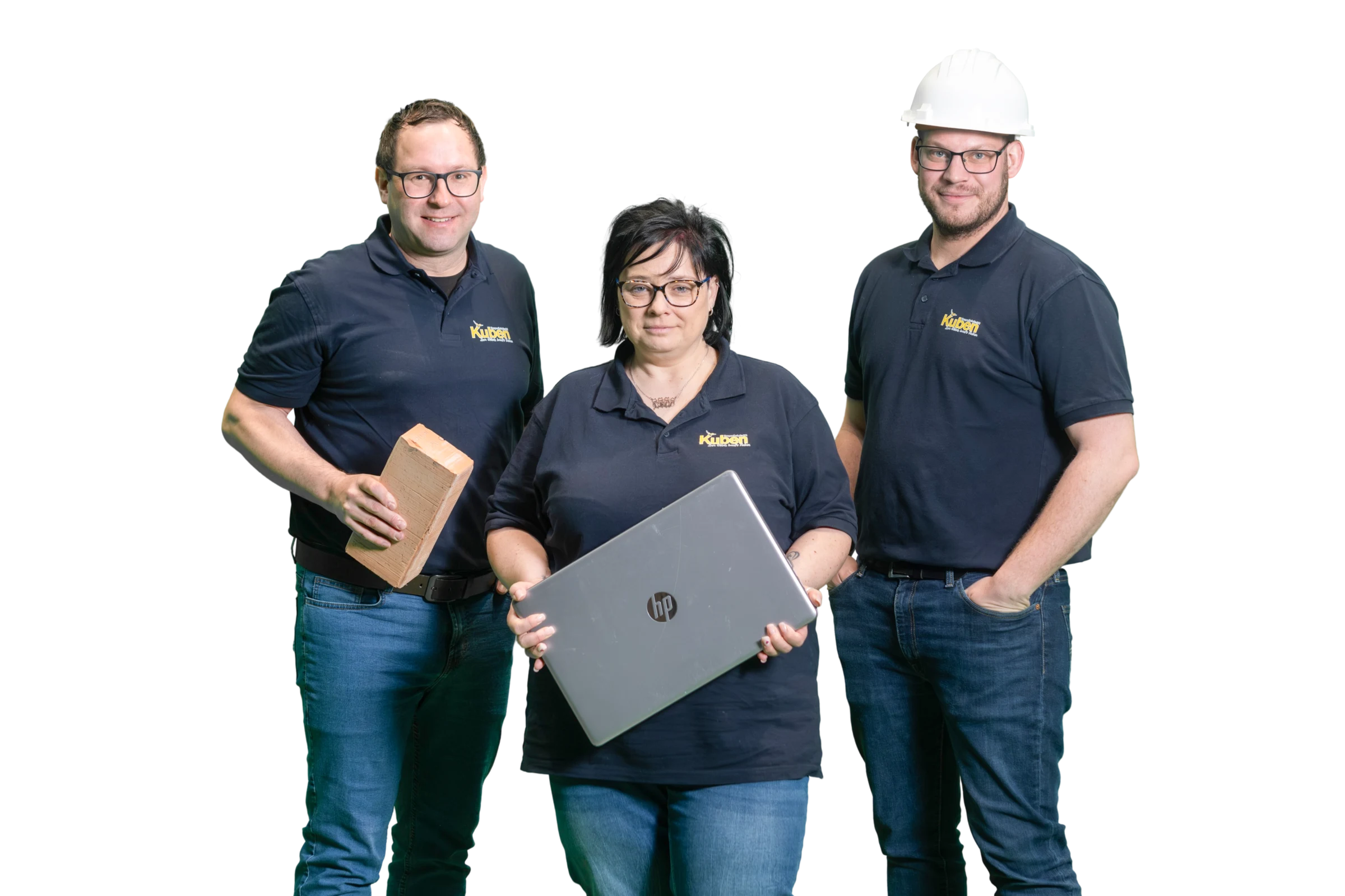 Kuben-Team: Mitarbeiterin und Kollegen